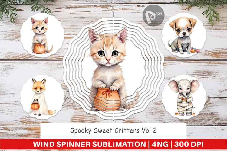 Wind Spinner Spooky Sweet Critters example image 1