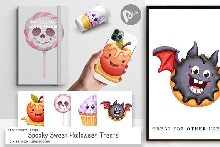 Halloween Scrapbook Paper Image 9