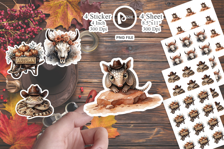 Terracotta Desert Animals Sticker