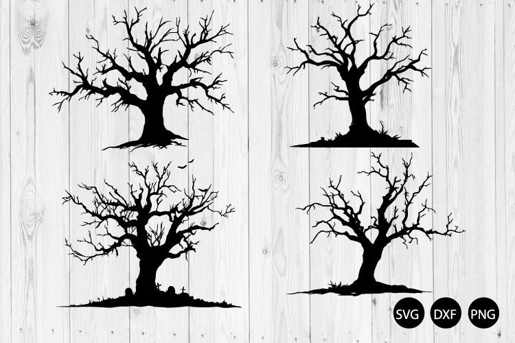 Spooky Trees SVG, Halloween Trees SVG, Dead Trees SVG