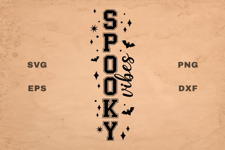 Spooky Vibes Sports Vertical SVG example image 1