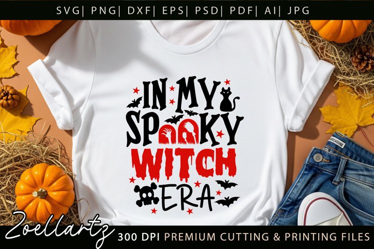Spooky Witch Halloween SVG Funny Witchy T-shirt Mug Design