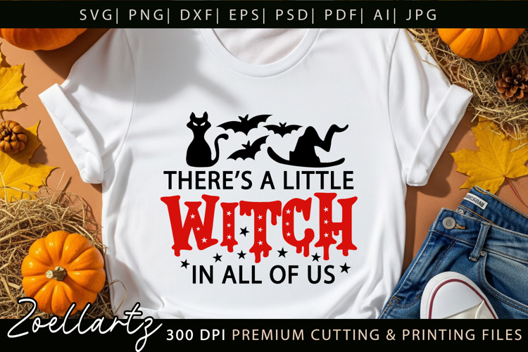 Witchy Halloween SVG for Cricut Spooky T-shirt Mug Design