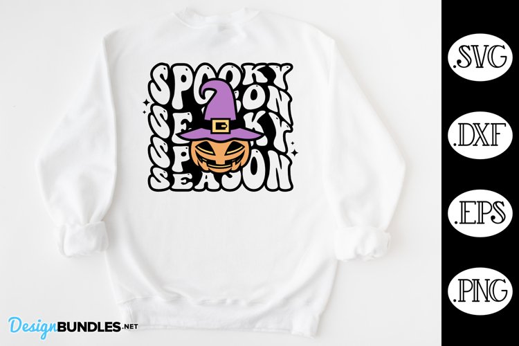 Spooky Season Halloween SVG | Halloween Retro SVG example image 1