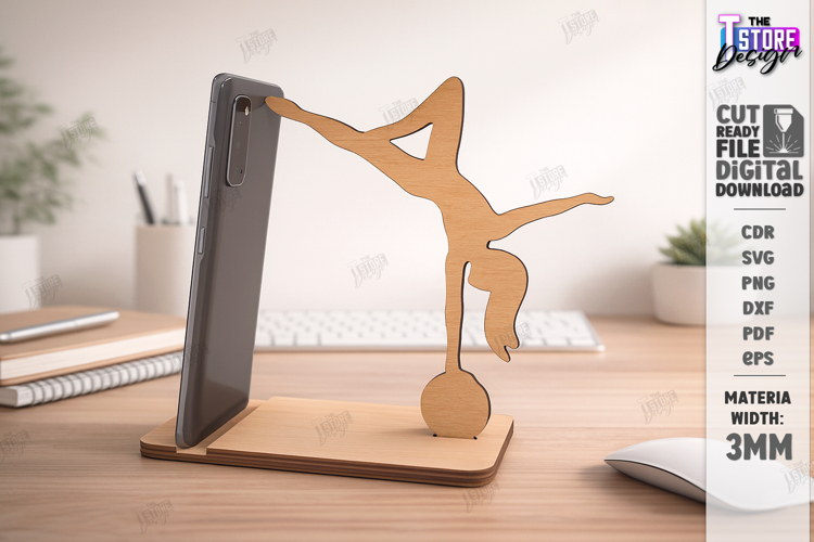 Sport Phone Stand Laser Cut | Gym and Dance | Phone Holder