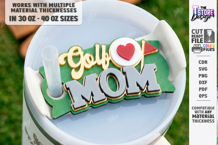 Sport Mom Stanley Topper Laser Cut | Stanley Cup Accessories