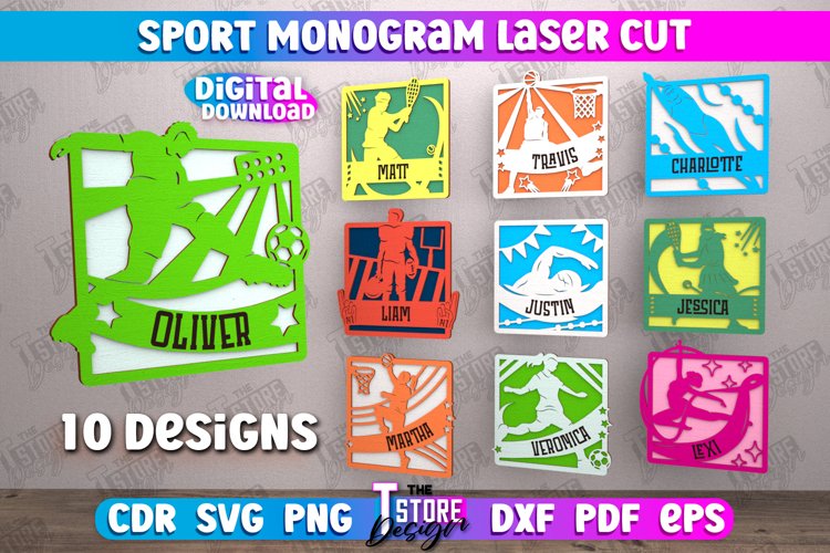 Soccer Monogram Svg Image 9