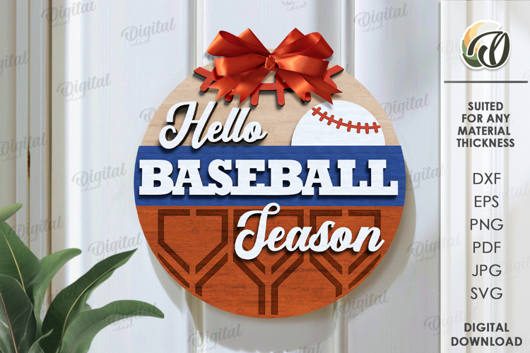 Sport Round Sign Laser Cut. Wall decor SVG