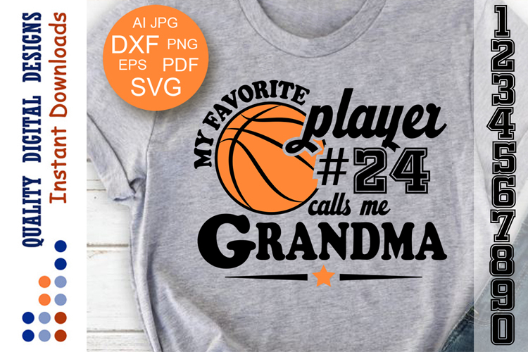 My favorite player calls me Grandma Basketball set numbers