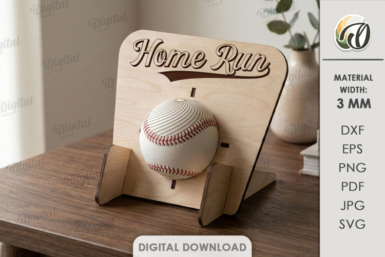 3D Sport Trophy Display Laser Cut. Display Stand SVG