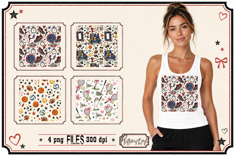 Sports Mom | Sports Lover Patterns | All Star Sports