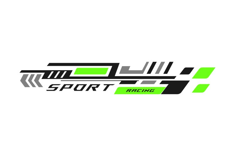 Sports stripe vinyl stickers racing decal art