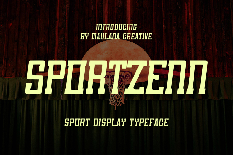 Sportzenn Bold Athletic Sport Display Typeface