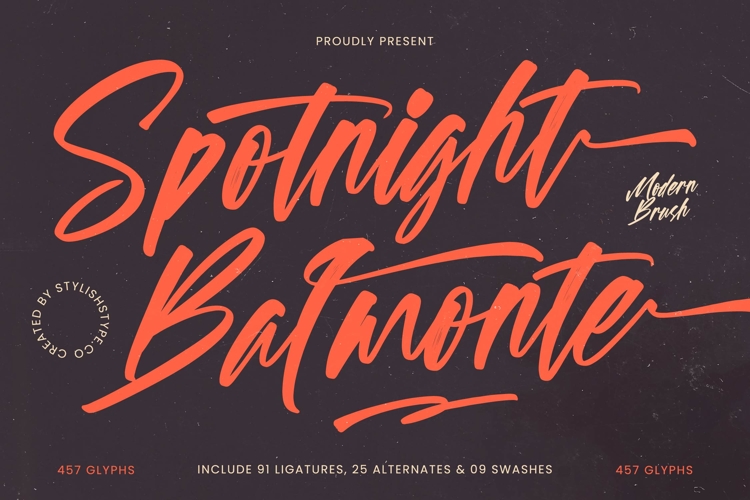 Spotnight Balmonte - Modern Brush Font Script