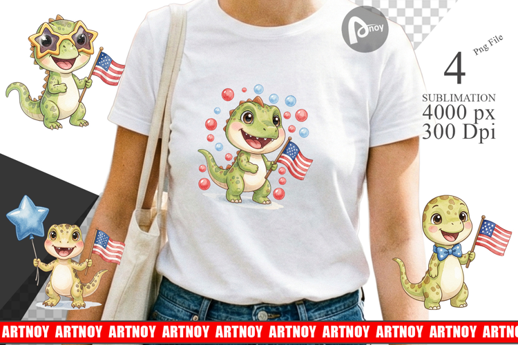 Spotted Starry Dino Sublimation