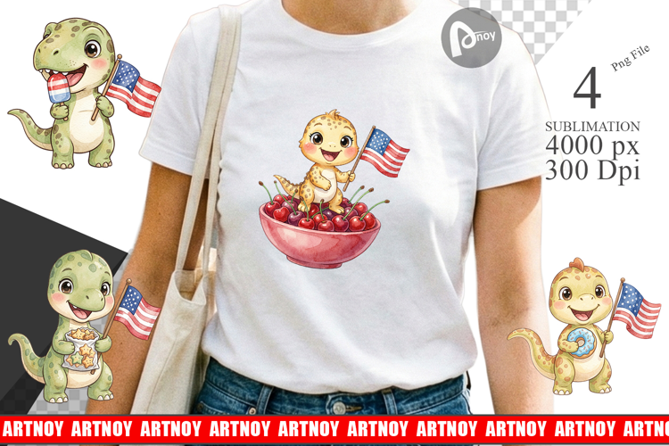 Summer Treats Dino Sublimation