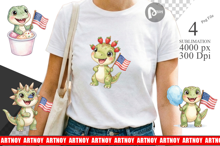 Summer Treats Dino Sublimation