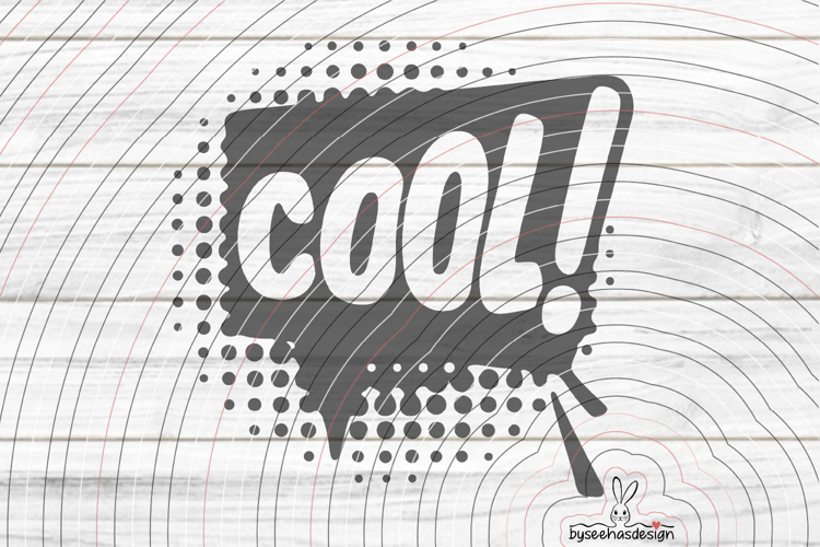 Speech Bubble Cool Cutting File SVG DXF