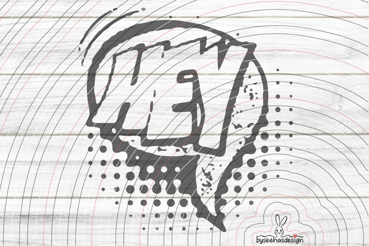 Speech Bubble Hey Cutting File SVG DXF