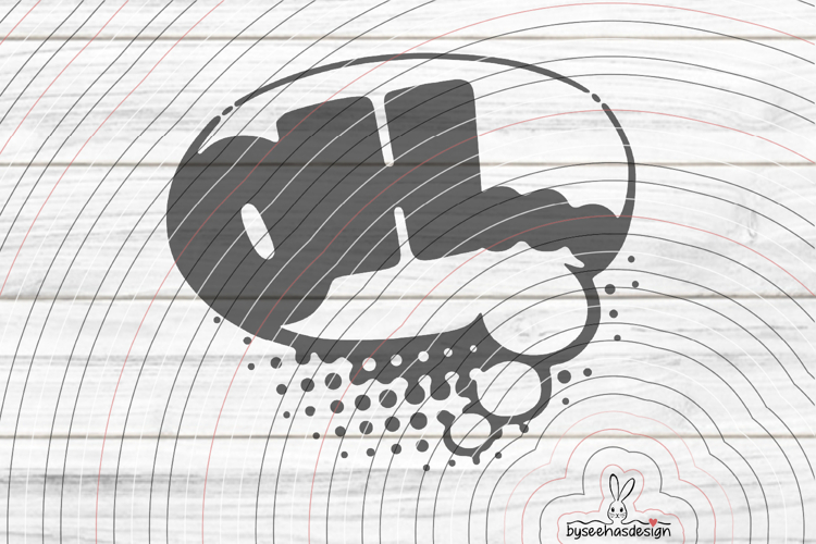 Speech Bubble Oh Cutting File SVG DXF