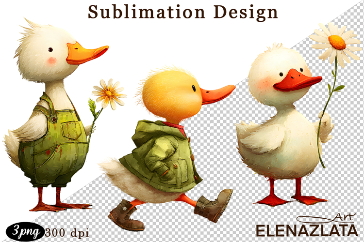 Spring animal clipart|Cute goose, animals clipart