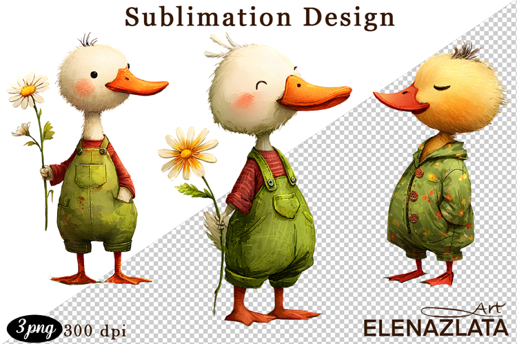 Spring animal clipart|Cute goose, animals clipart