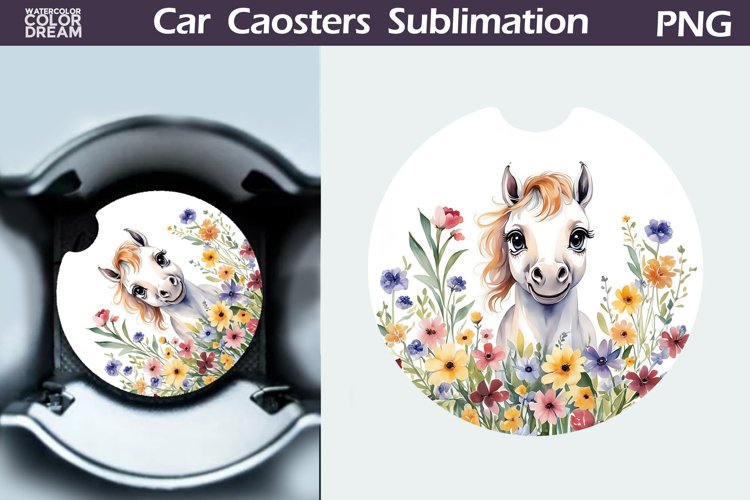 Spring Horse Car Coaster | Farm Animal Coaster example image 1