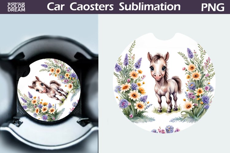 Spring Horse Car Coaster | Farm Animal Coaster example image 1