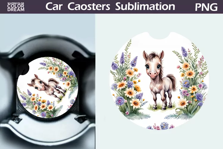 Spring Horse Car Coaster | Farm Animal Coaster