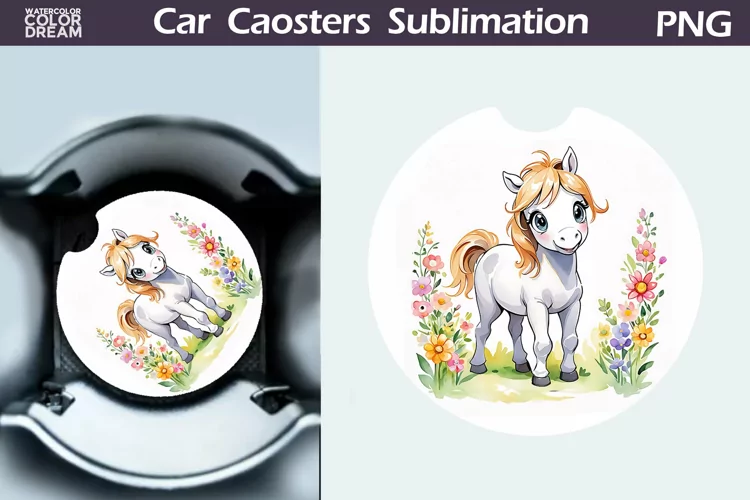 Spring Horse Car Coaster | Farm Animal Coaster