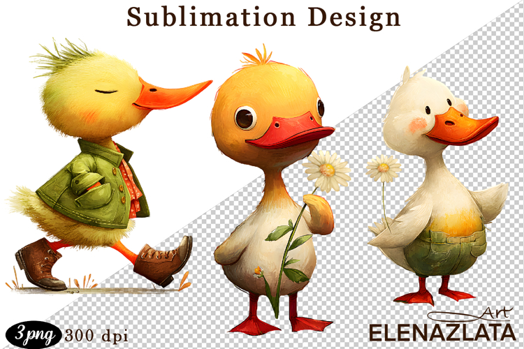 Spring animal clipart|Cute goose, animals clipart