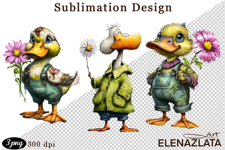 Spring animal clipart|Cute goose, animals clipart