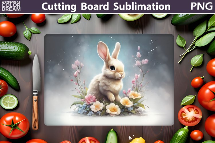 Bunny Cutting Board | Kitchen Cutting Board example image 1