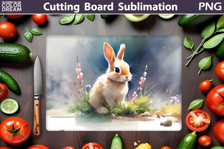Bunny Cutting Board | Kitchen Cutting Board example image 1