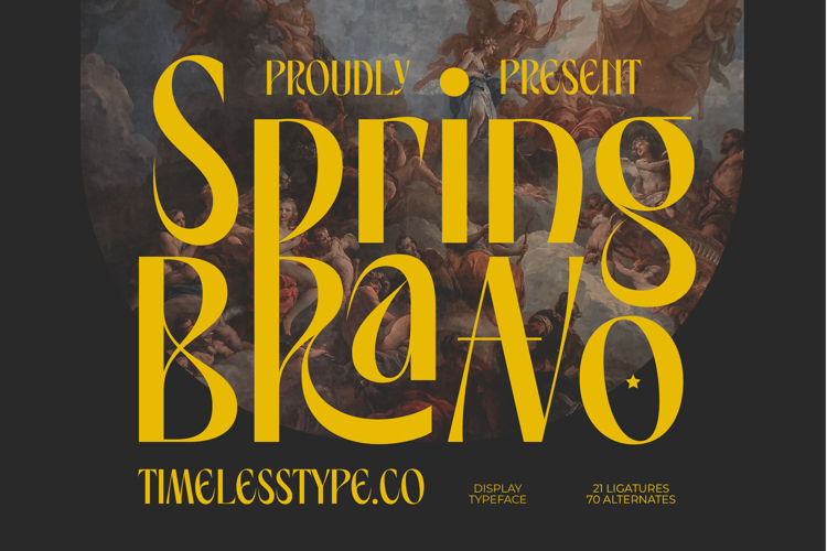 Spring Braavo - Modern Display Typeface Serif Display