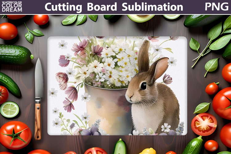 Spring Cutting Board | Farm Kitchen Cutting Board