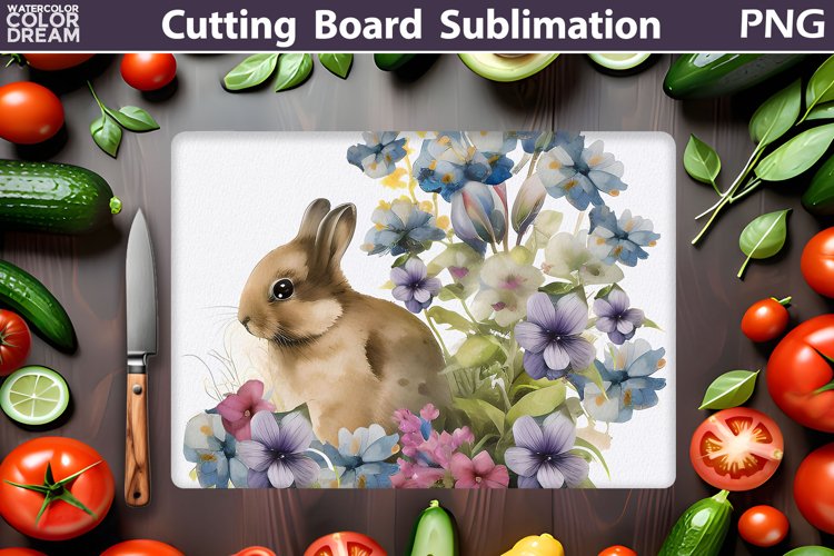 Spring Cutting Board | Farm Kitchen Cutting Board