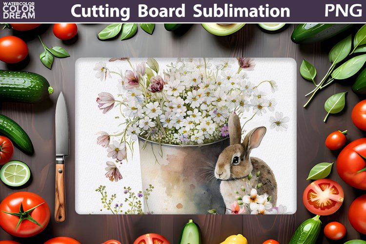 Spring Cutting Board | Farm Kitchen Cutting Board