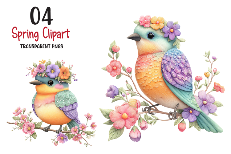 Spring Clipart Png,bright Spring Flowers Kids And Cottage