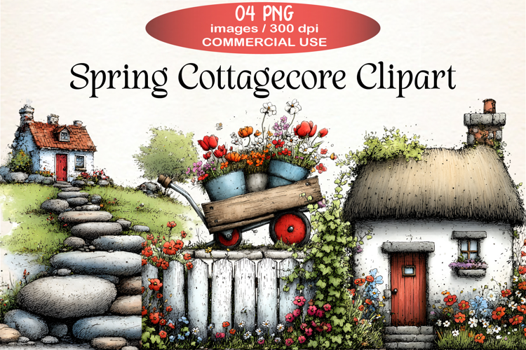 Spring Cottagecore Clipart