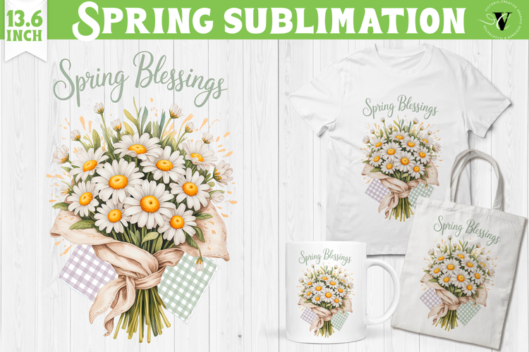 Welcome Spring sublimation | Spring flowers sublimation