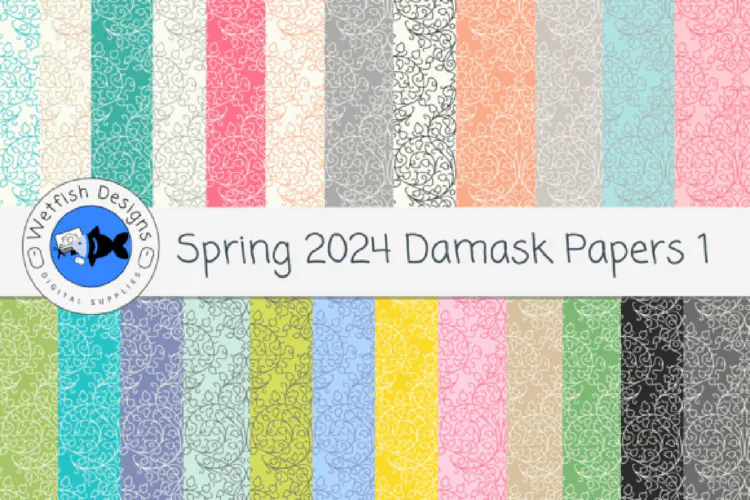 Spring Damask Papers