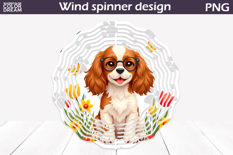 Dog Wind Spinner | Cavalier King Charles Spaniel