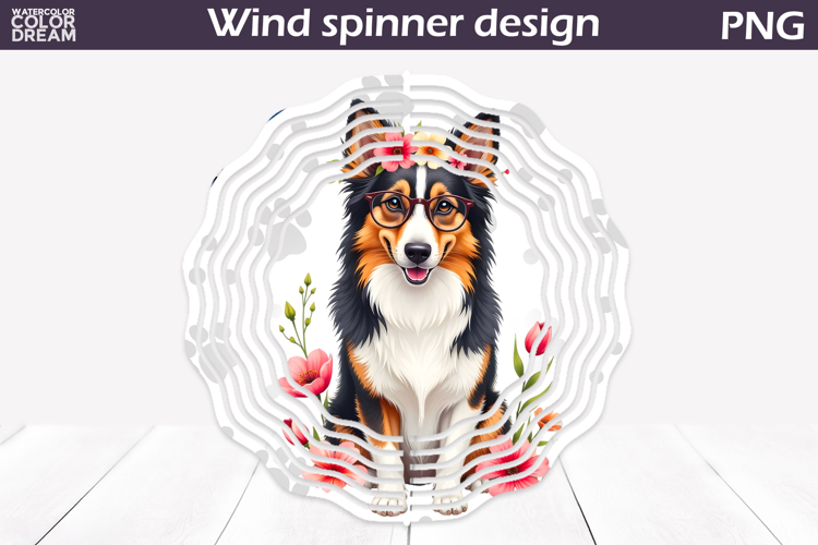 Dog Wind Spinner | Collie Wind Spinner