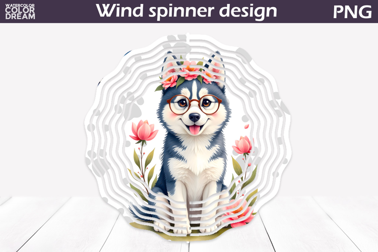 Dog Wind Spinner | Husky Wind Spinner