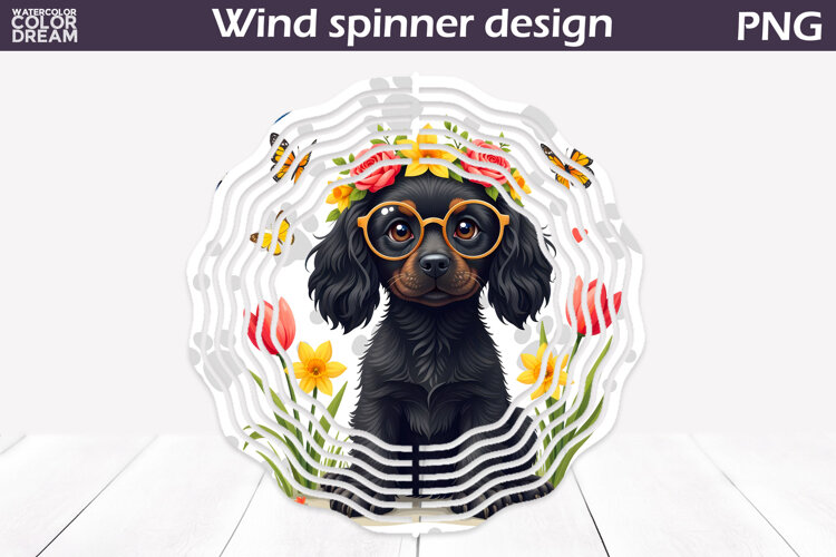 Dog Wind Spinner | Spaniel Wind Spinner example image 1