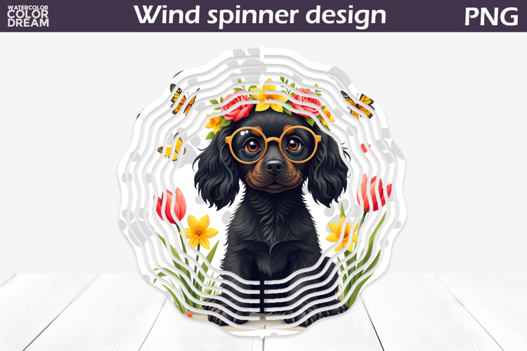 Dog Wind Spinner | Spaniel Wind Spinner