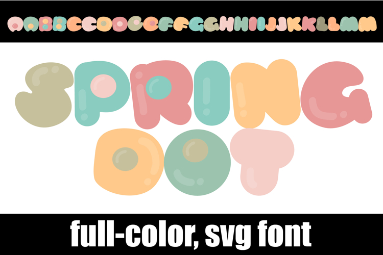 Spring Dot Color Font