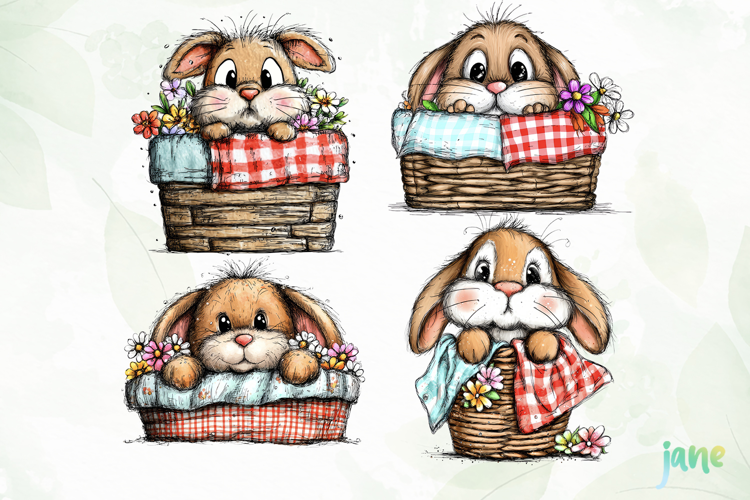 Spring Easter Watercolor Clipart
