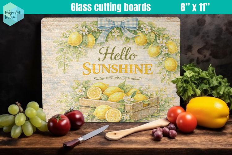 Spring Farmhouse Glass Cutting Boards Kitchen